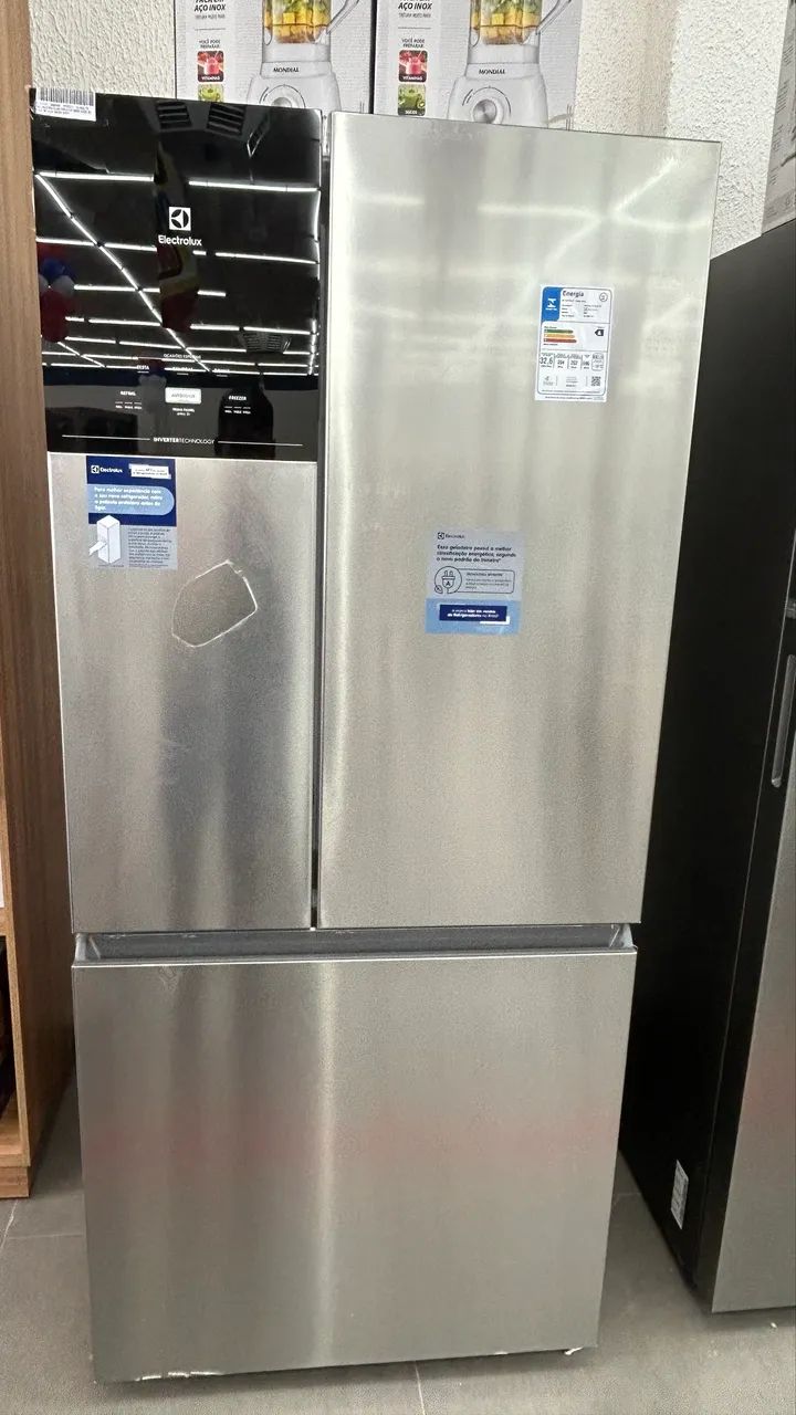 GELADEIRA 3 PORTAS ELETROLUX INOX 590 LITROS - Geladeiras e