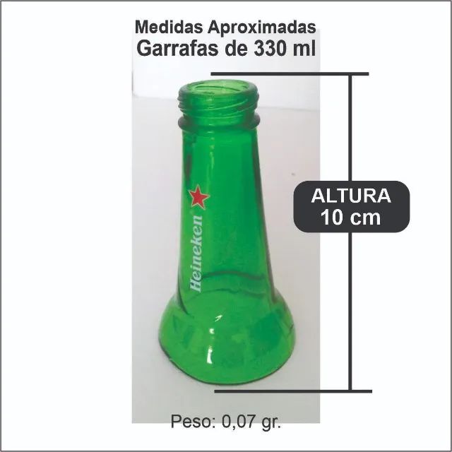 kit com 20 cortes de bico de garrafa para artesanatos - Foto 2