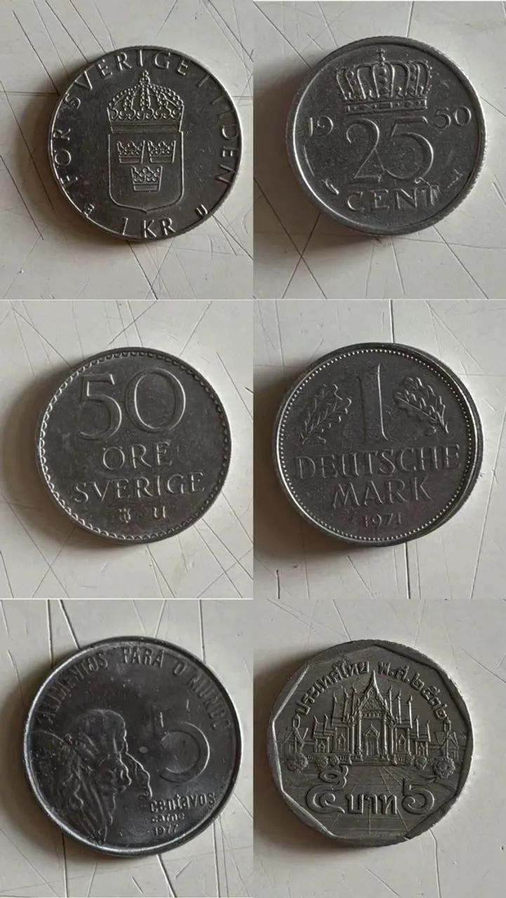 Lote de moedas