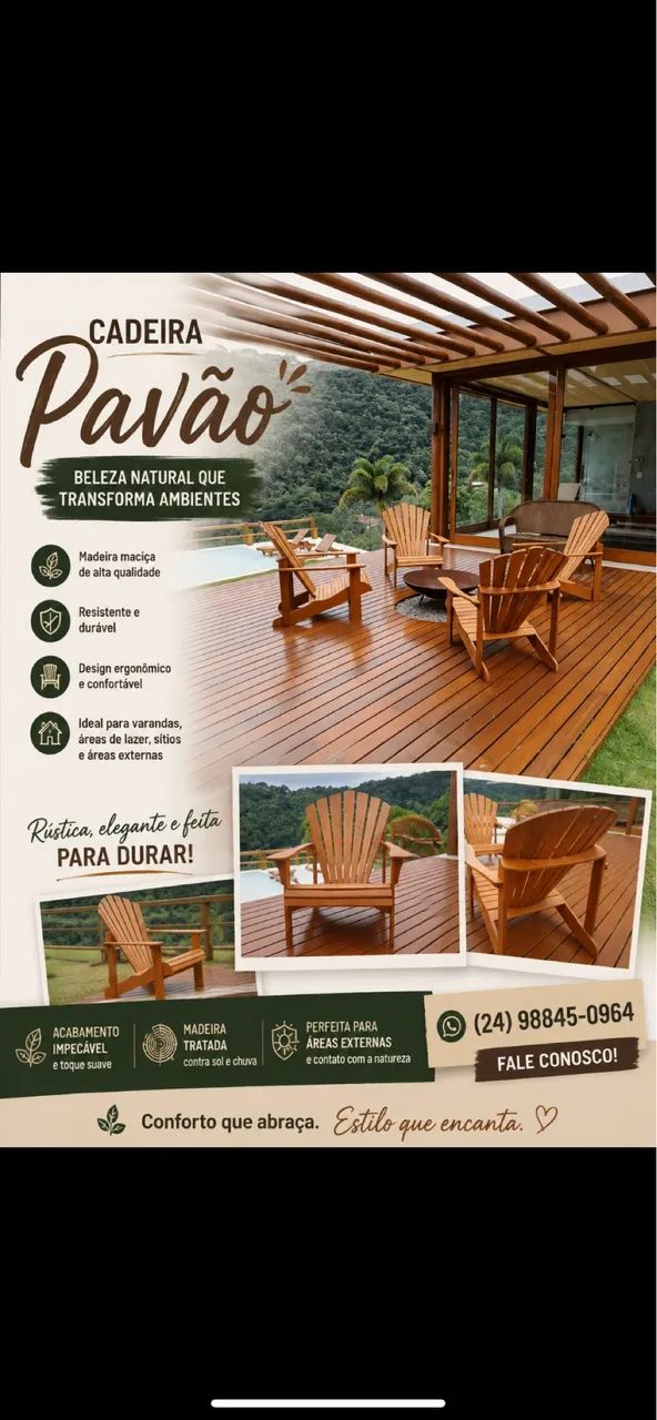 Cadeira pavão  - Foto 4