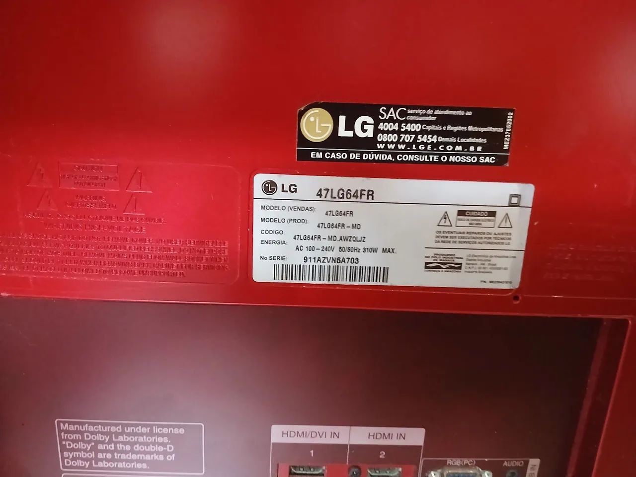 Tv pra arrumar ou retirar peças 100reais 