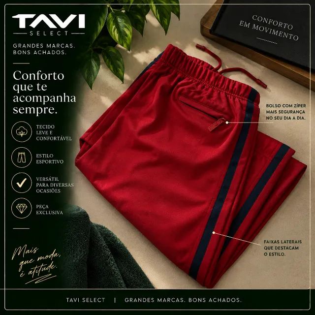 Calça GAP Esportiva Vermelha - Foto 5