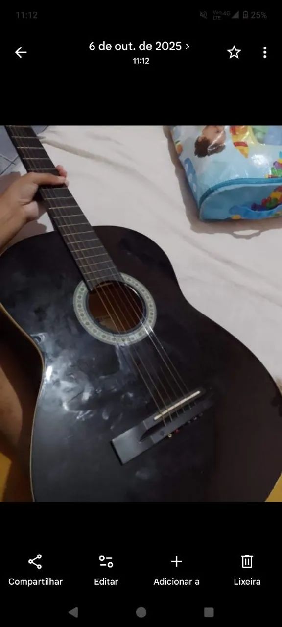 Violão Acústico preto