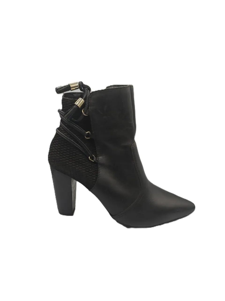 Botas De Couro Preto - Foto 4