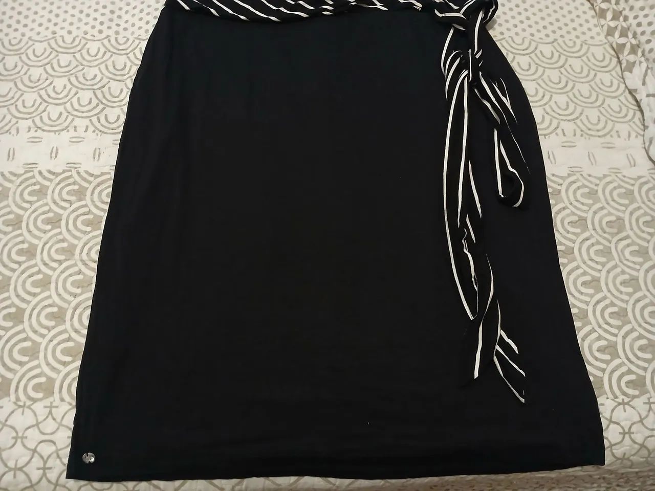 Vestido Listrado Preto e Branco - Foto 3