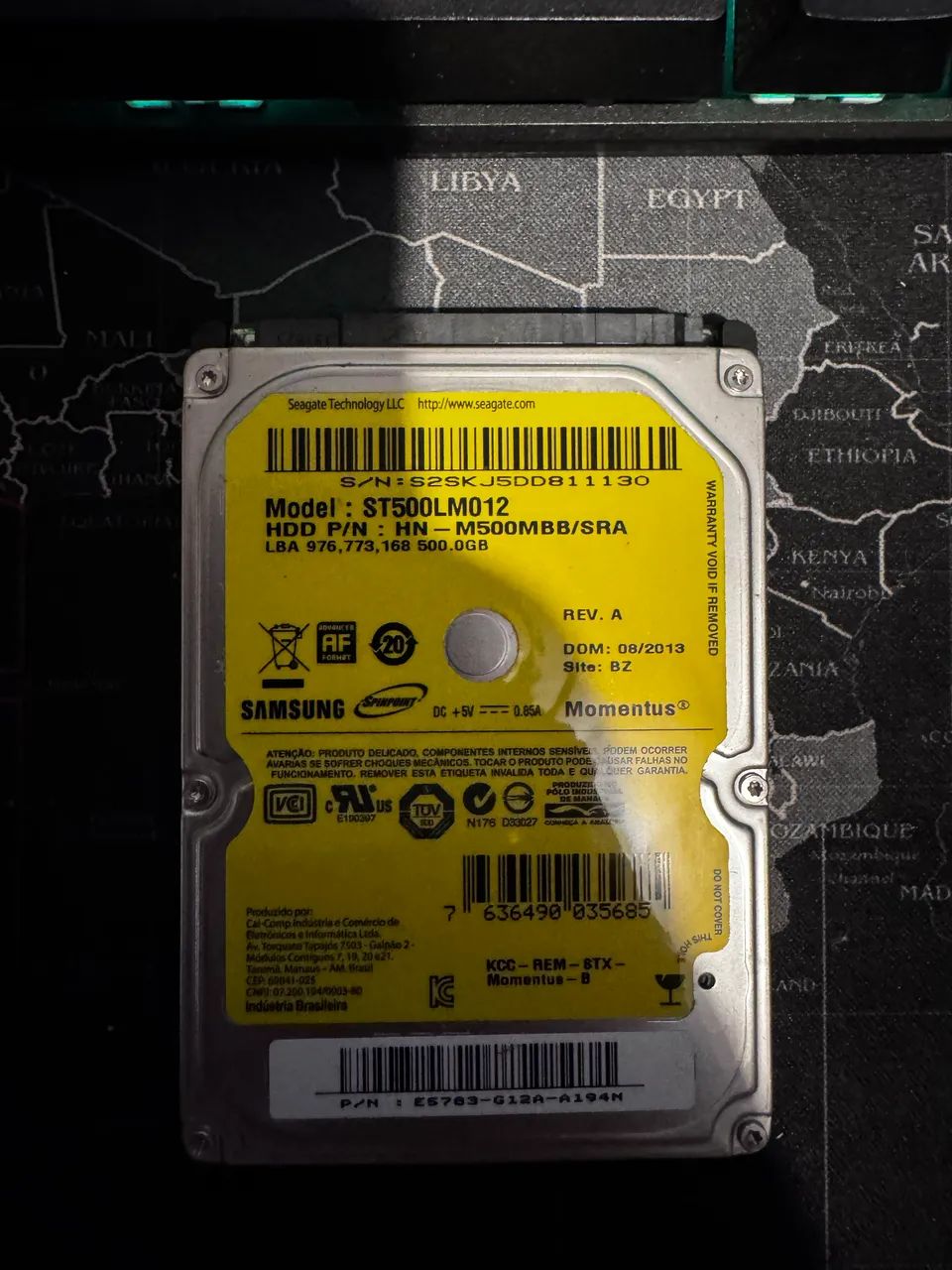 Hd de notebook Samsung 500gb
