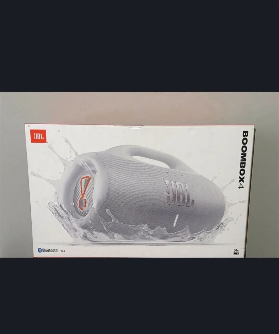 JBL BOOMBOX 4 BRANCA LACRADA