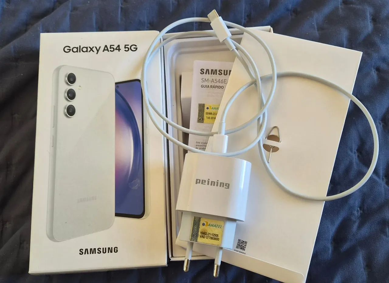 Samsung A54 256GB branco com caixa e cabo Excelente estado - Foto 2