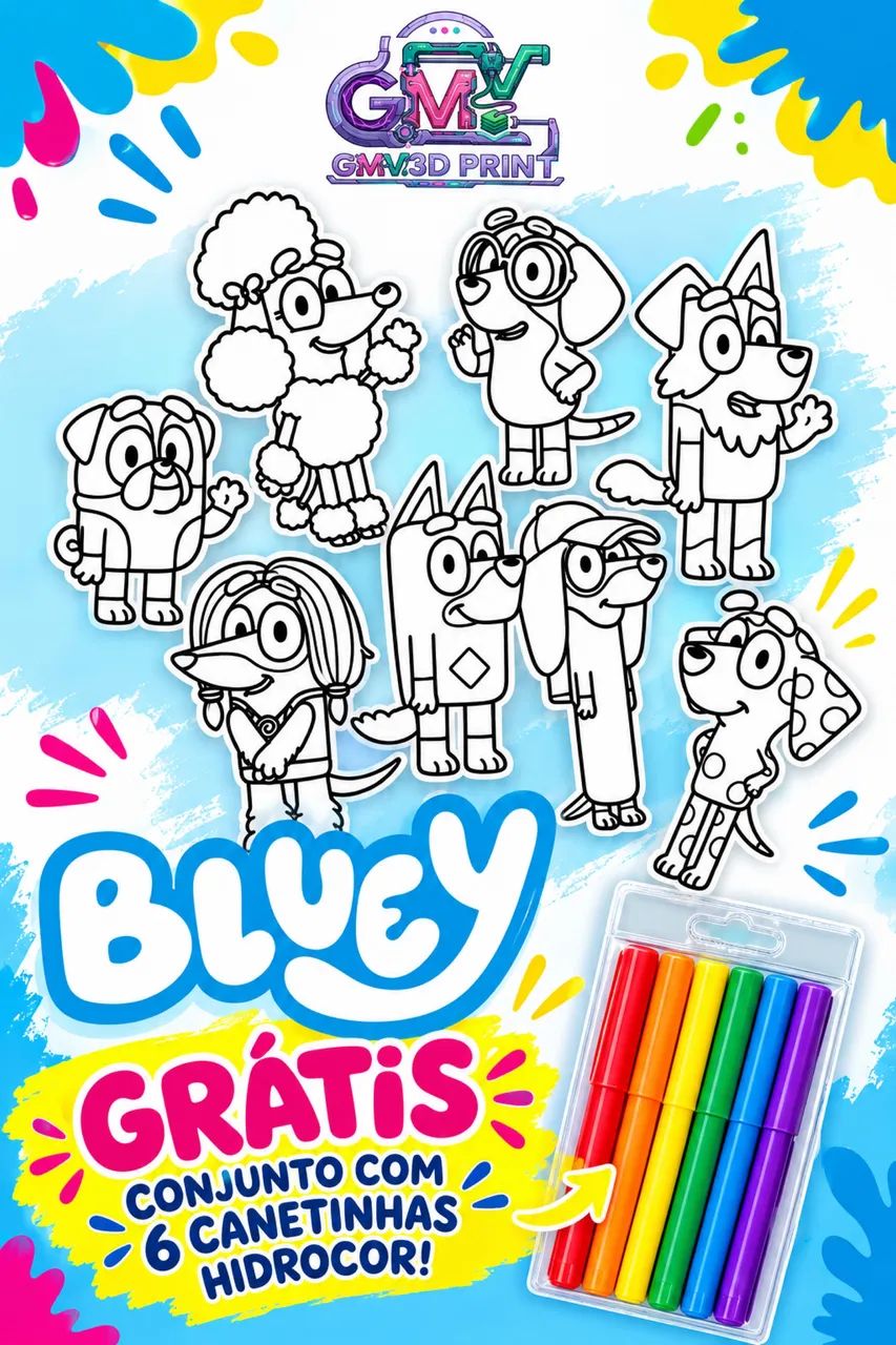 Kit de Pintura Personalizado com jogo com 6 canetinhas  - Foto 3