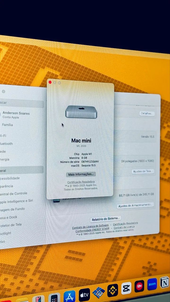 Apple Mac Mini M1 8Gb Ram 256Gb SSD - Foto 5
