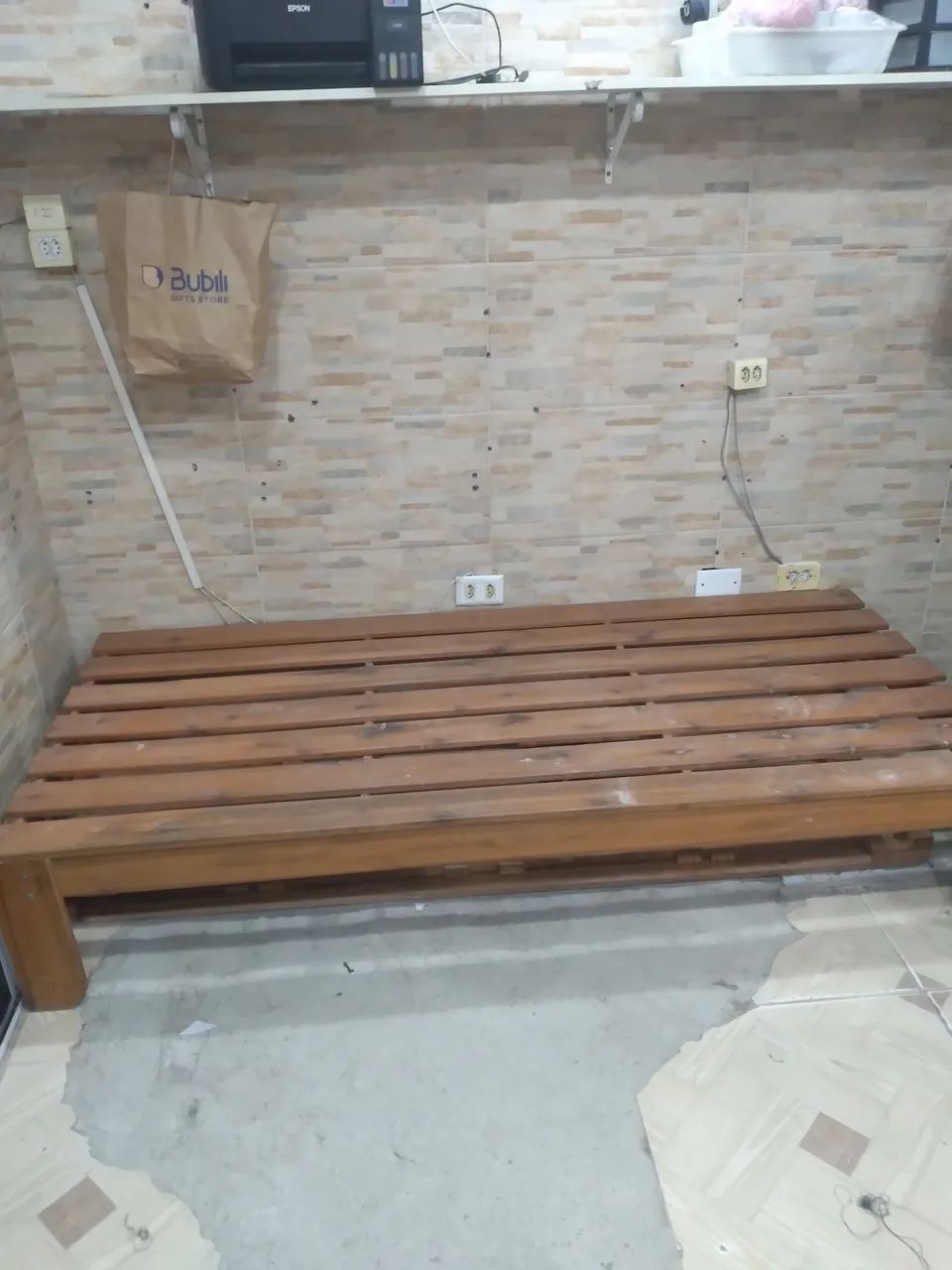Cama de solteiro de madeira  - Foto 2