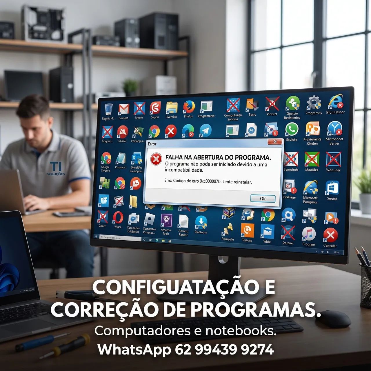 Programa com Erro ou Não Abre em Goiânia - Foto 3