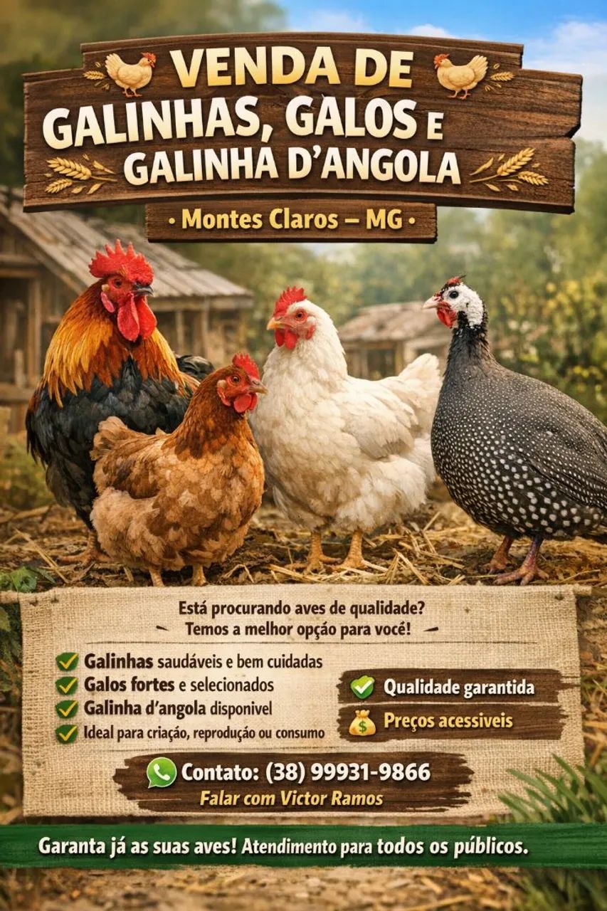 Galinhas e galo