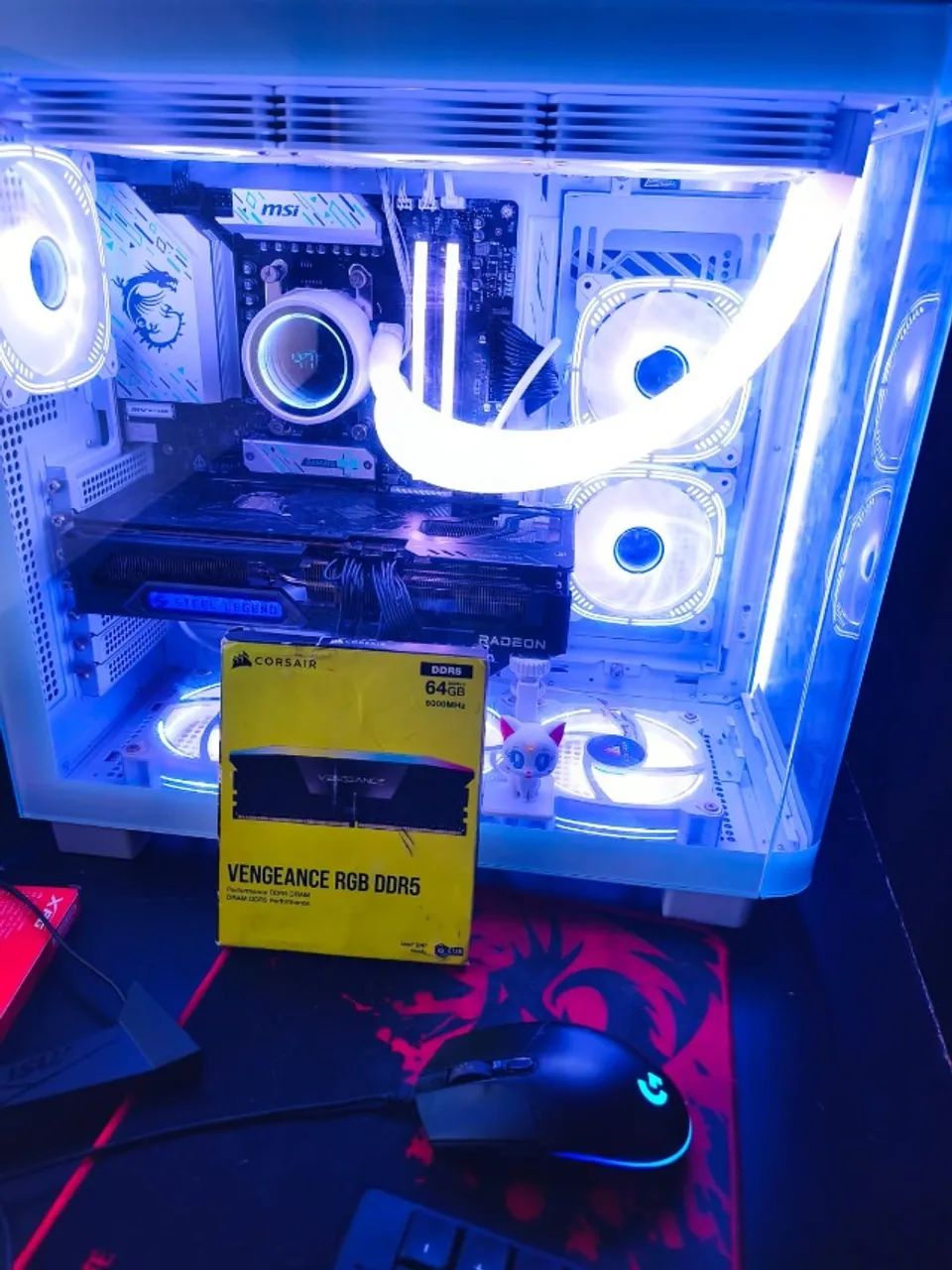 KIT 64GB DDR5 CORSAIR VENGEANCE RGB 6000MHZ