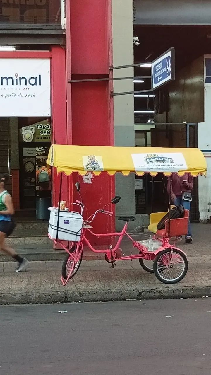 Bicicleta cargueira triciclo com cobertura  - Foto 2