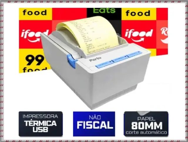 Impressora não fiscal térmica Usb 80 mm - Usada - Perto - Foto 5