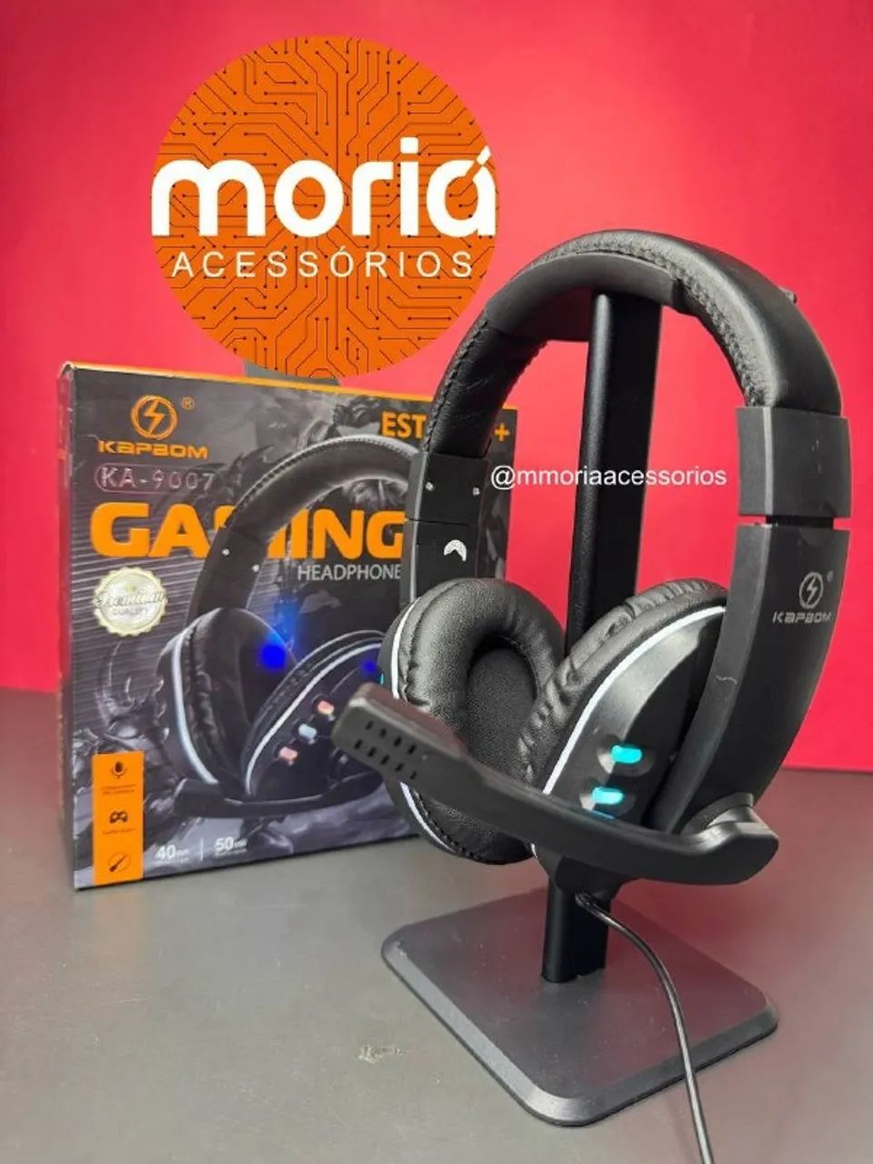 Fone Gamer Com Microfone Ka-9007 Rgb Usb Conforto Extremo, Hadeset Gamer