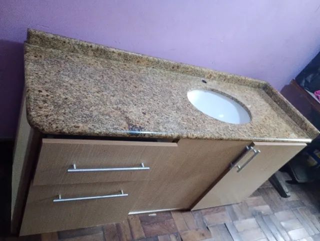 Balcão de pia com tampo de mármore  - Foto 2