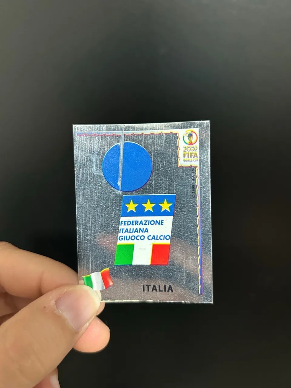 Figurinha escudo Itália Copa 2002