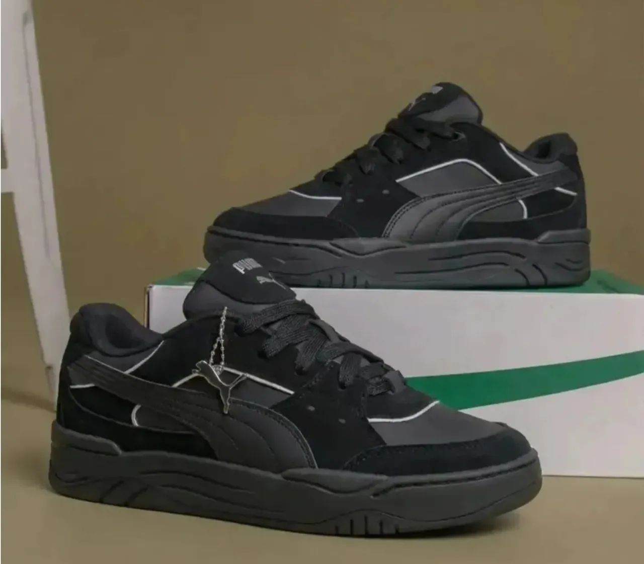 TENIS PUMA 180 PRETO REFLETIVO ORIGINAL - Foto 3