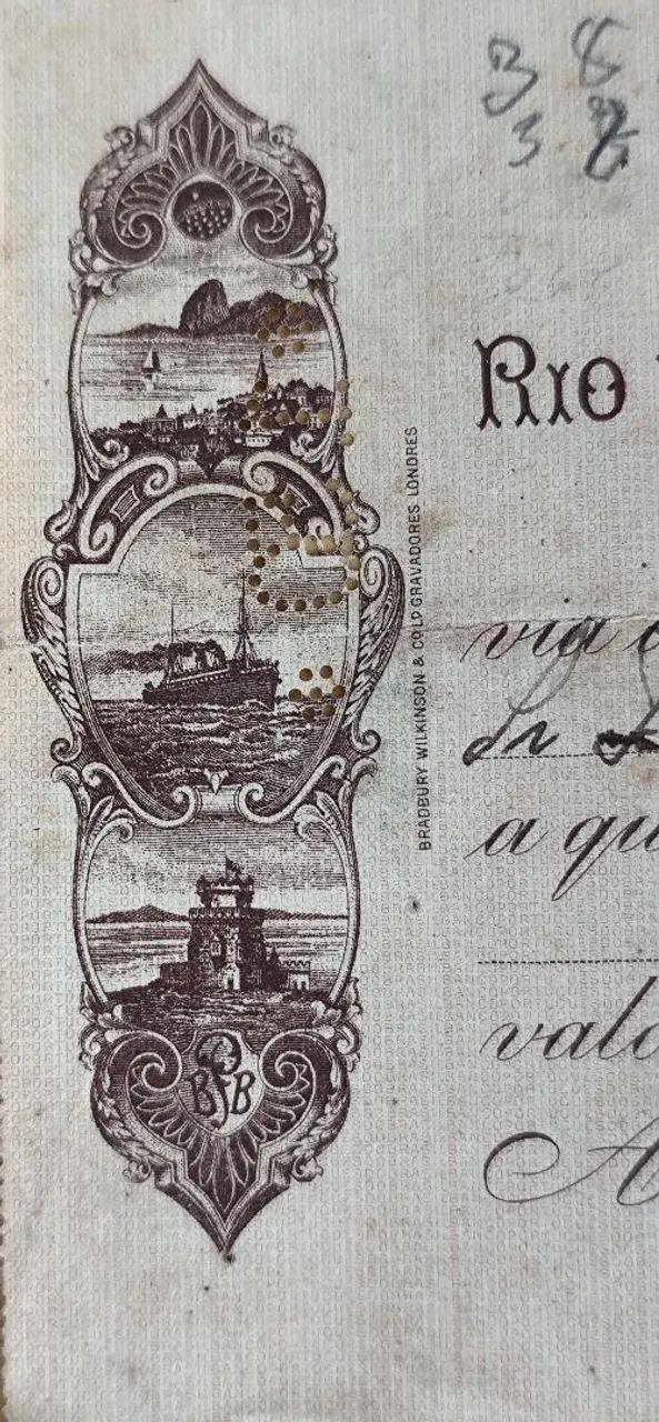Documento do Banco Português do Brasil,  1922 - Foto 2