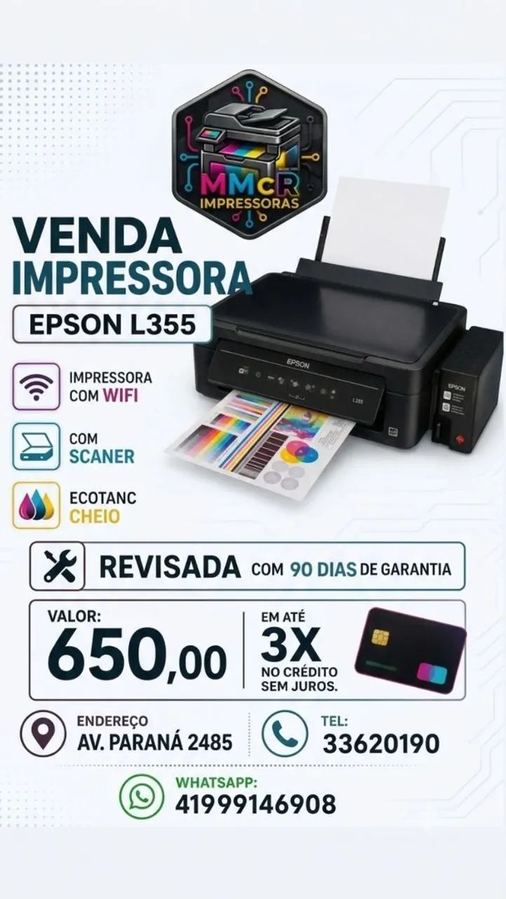 IMPRESSORA EPSON L355 Ecotanc 
