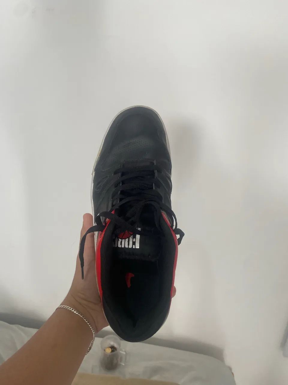 Nike full force Preto e vermelho tam 43 - Foto 2