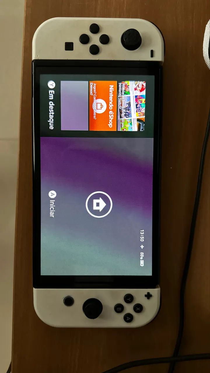 Switch OLED desbloqueado + acessórios 