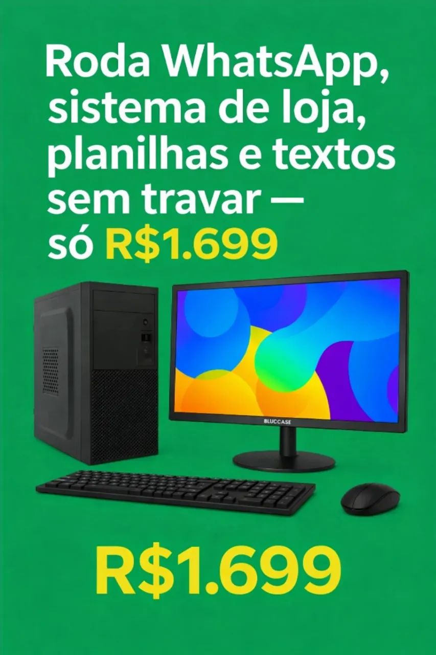Computador Completo Ideal Para Escritorio, Comercio,, Estudos i5 2500 8GB DDR3 e 240GB SSD - Foto 5