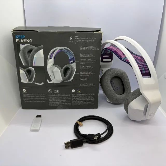 Logitech G733 branco com caixa e receptor USB - Foto 5