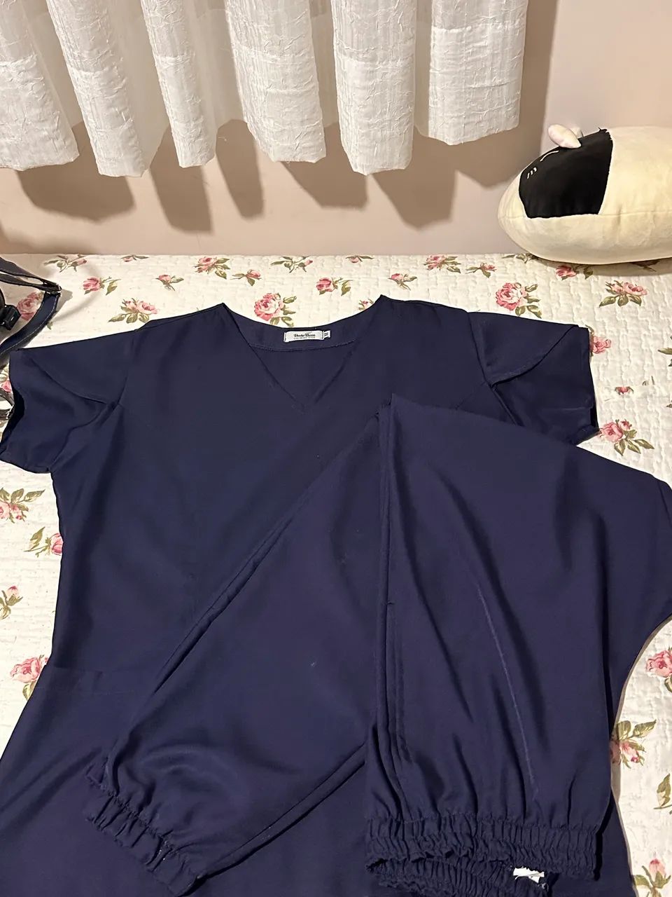 conjunto uniforme azul marinho 