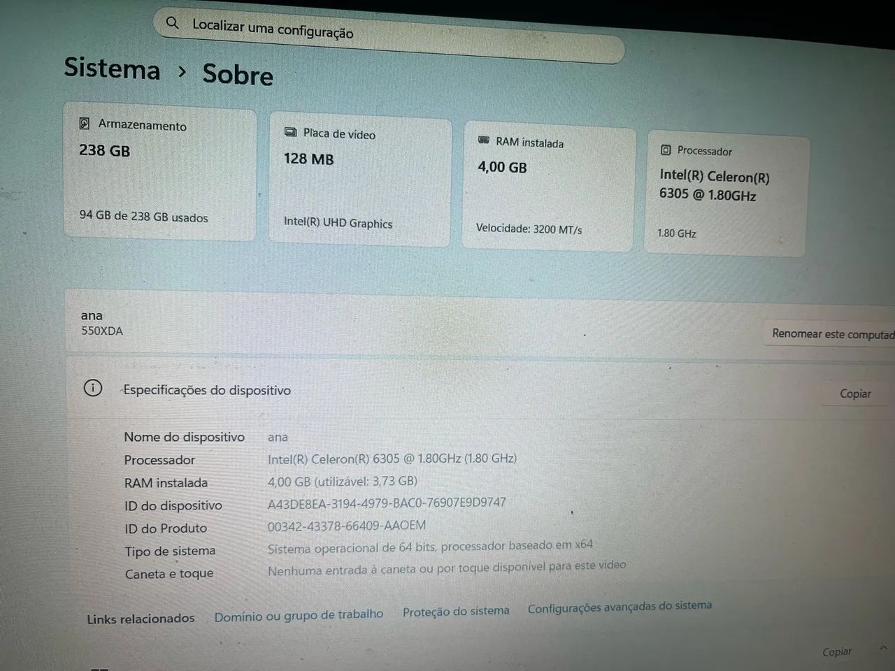 Notebook Samsung Book Celeron 4GB + SSD 256GB Full HD - Foto 2