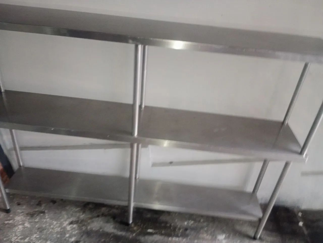 Prateleira de inox ,2,10 metros x 1.50 metros 