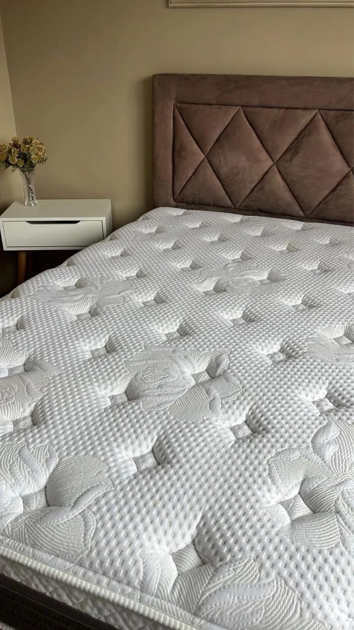 Cama de viúvo completa com base e cabeceira - Foto 2
