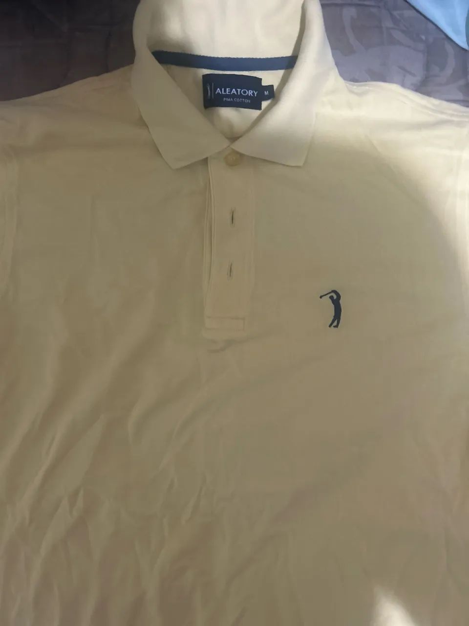 camiseta polo aleatory, Nova. em algodão pima. - Foto 4