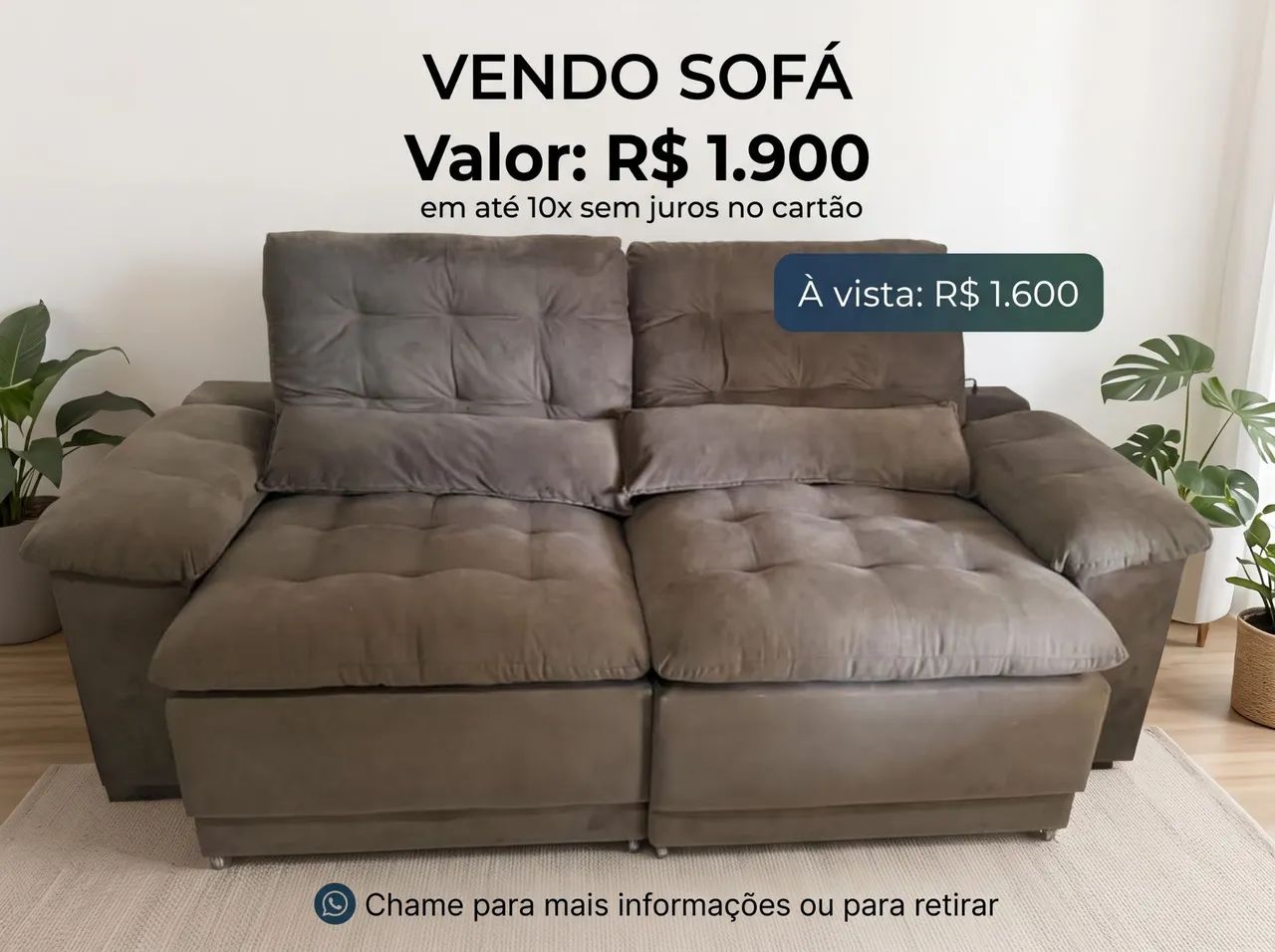 Vendo Sofá retrátil 