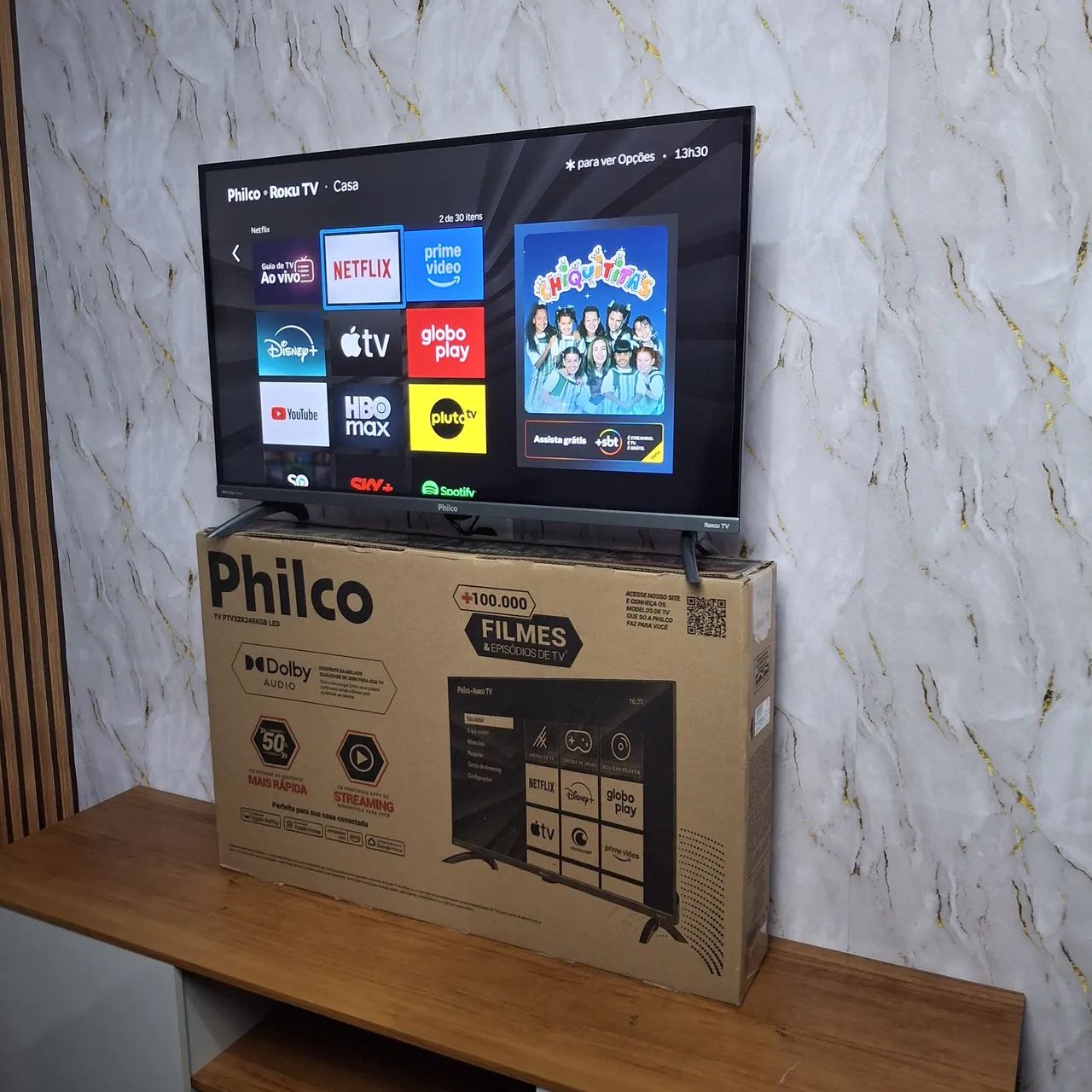 TV SMART PHILCO 32 POLEGADAS Roku - Foto 3