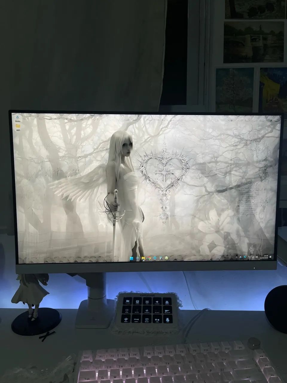 Monitor Gamer AOC 24 polegadas + braço articulado - Foto 5