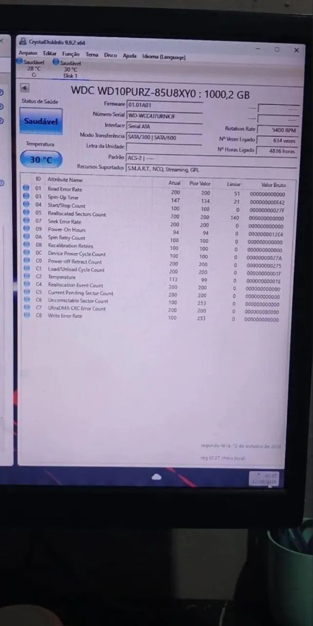 HD 1TB - Western Digital - 100% Saudável e Testado - Foto 2