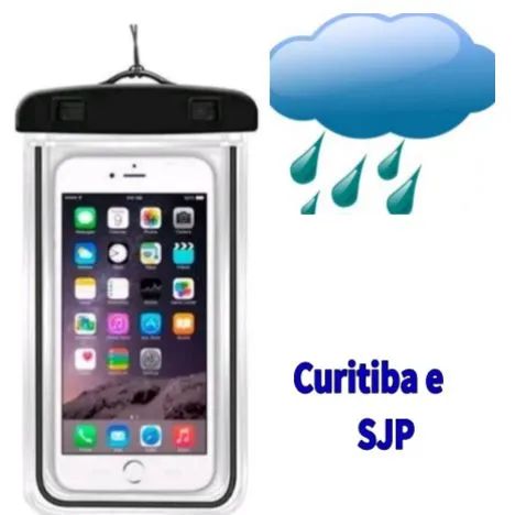 Capinha celular chuva 