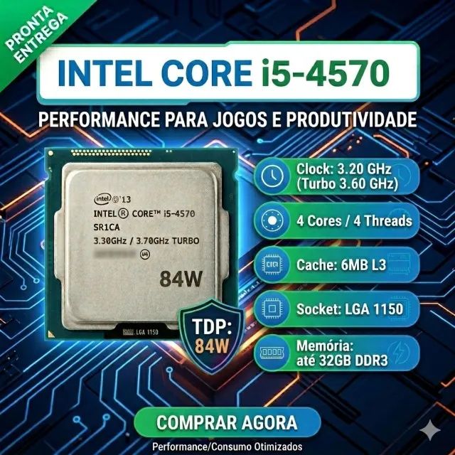 PROCESSADOR INTEL I5 4570 (1150) - Foto 3