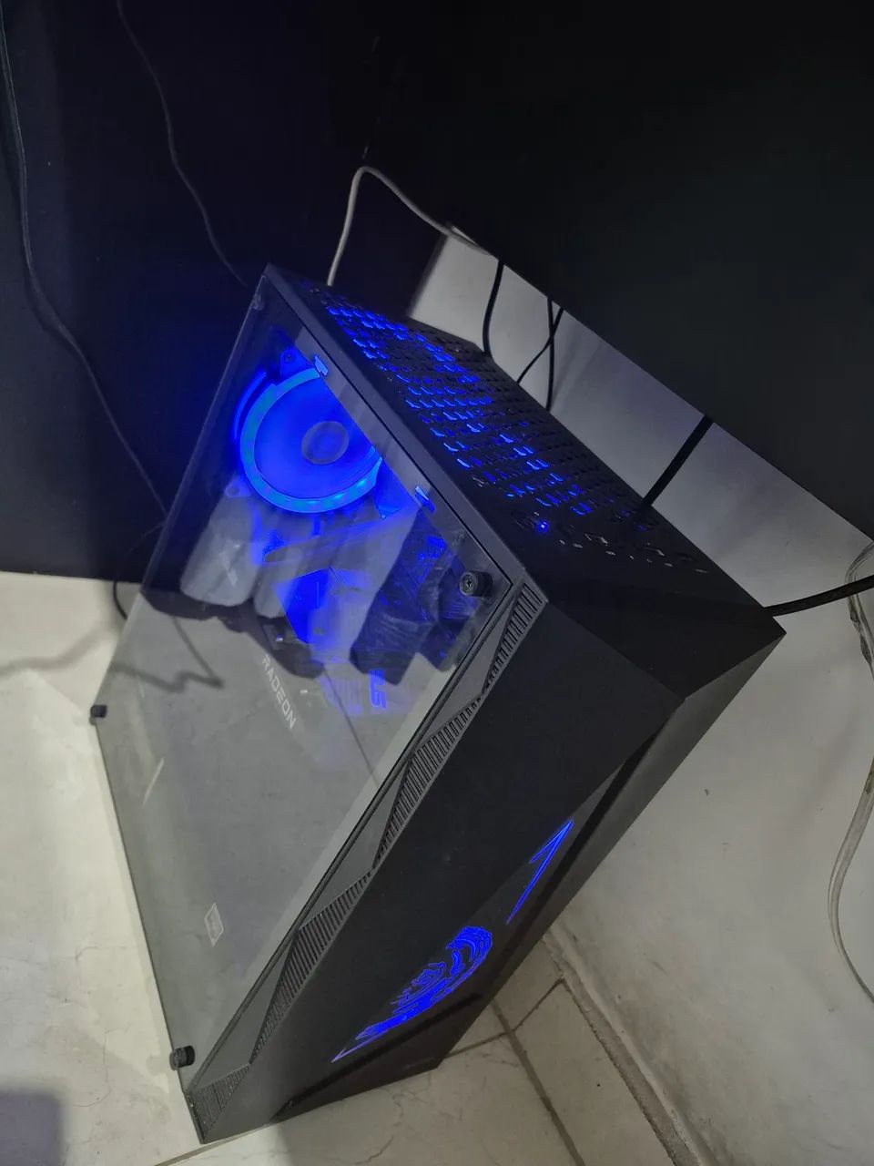 Para sair rápido - PC GAMER - RYZEN 5 - RX 6600 - ACOMPANHA PERIFÉRICOS E MONITOR  - Foto 2