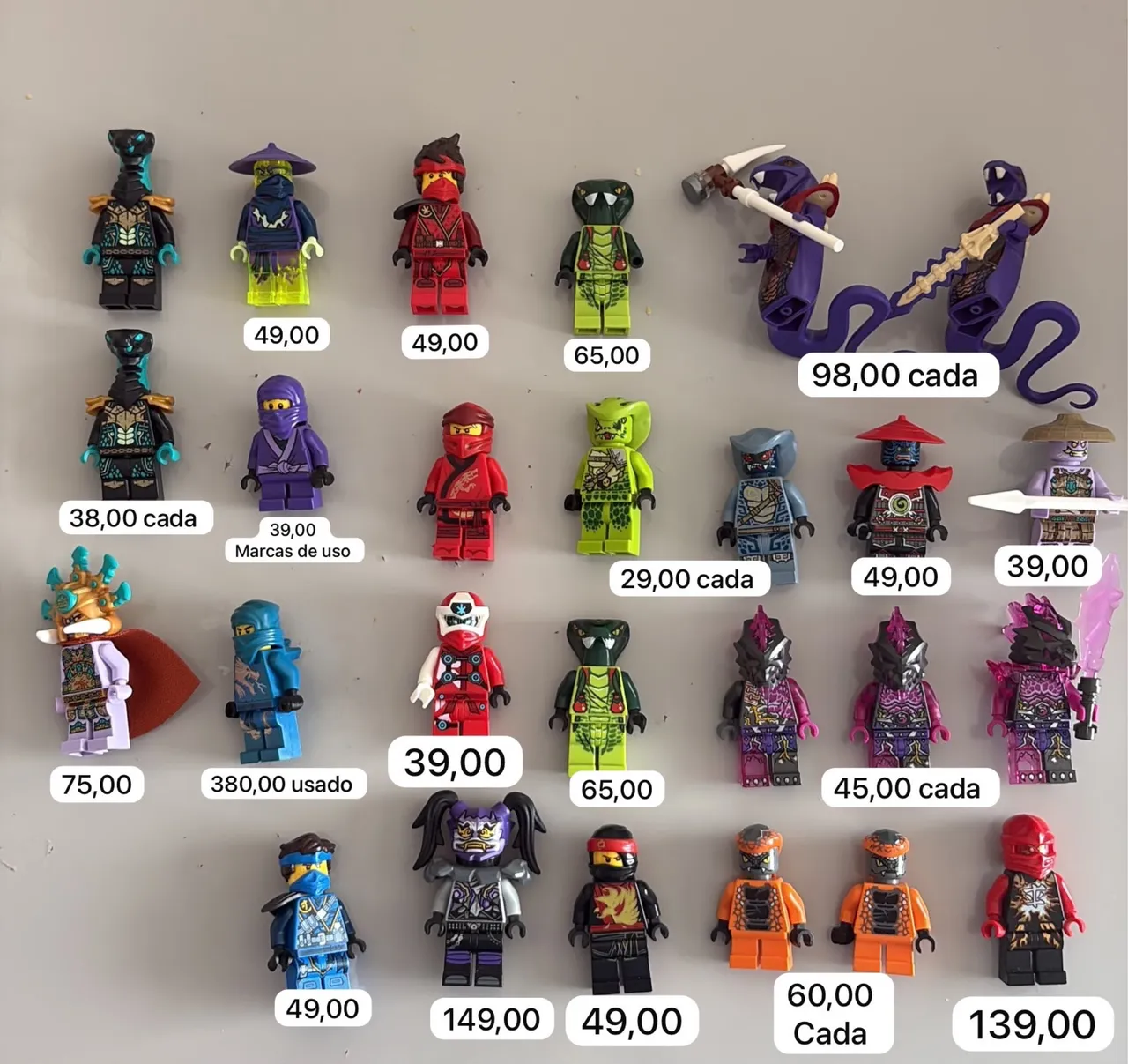 メジャーリーグコレクターズ　ピンセット Legos Ninjago Set 70741 Airjitzu Cole e Set 70647 Kai Dragon