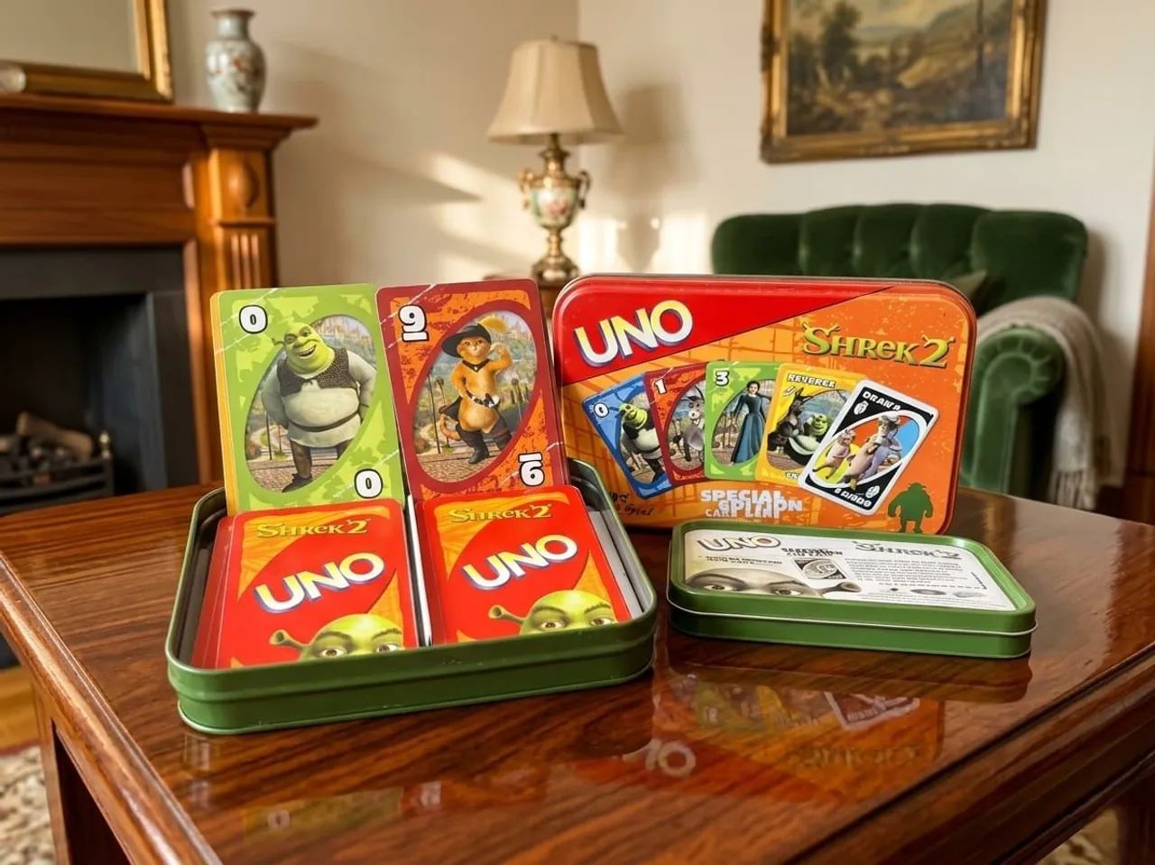 Jogo de Cartas UNO SHEREK Edição 2 em Lata Colecionável. - Foto 2