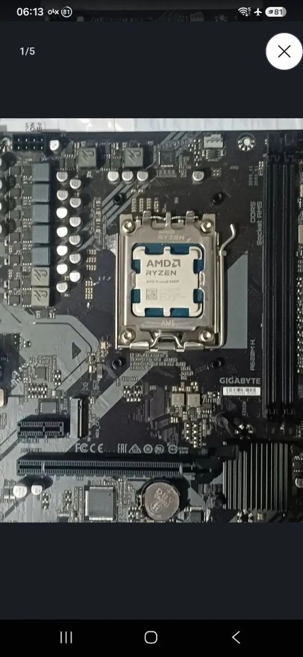 Ryzen 5 8400F/ Placa-mãe A620m-H 