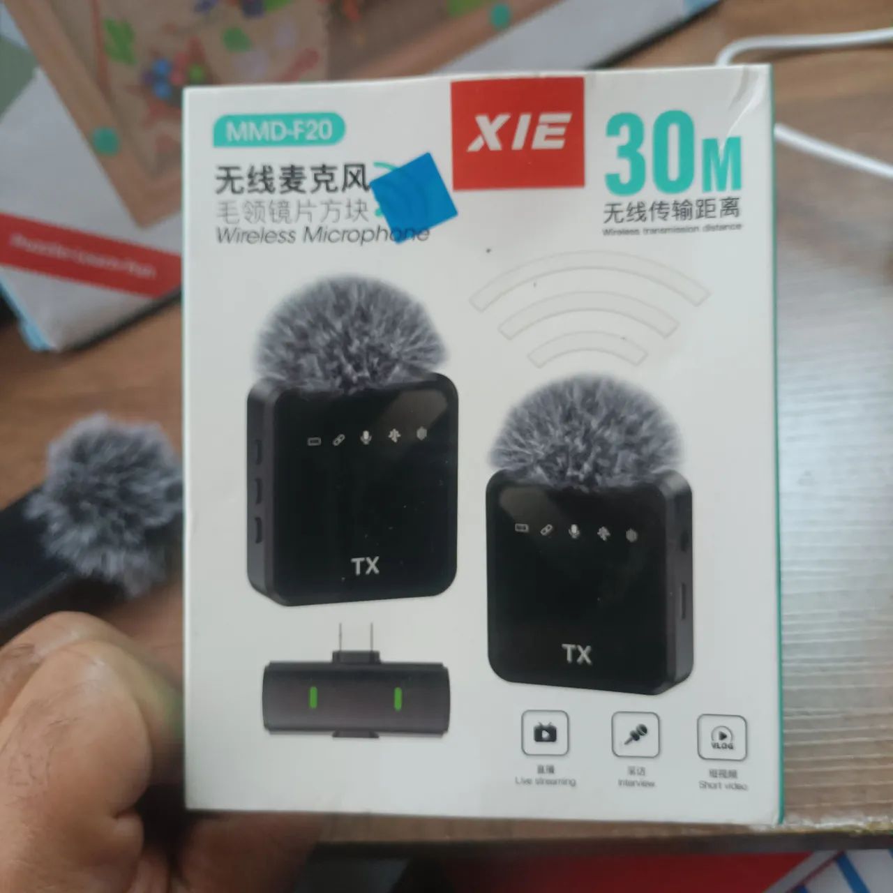 Microfone WIRELESS 30 METROS POUCO USADO
