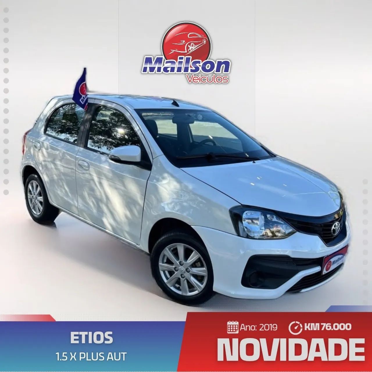 Toyota Etios ETIOS X Plus 1.5 Flex 16V 5p Aut. 2019
