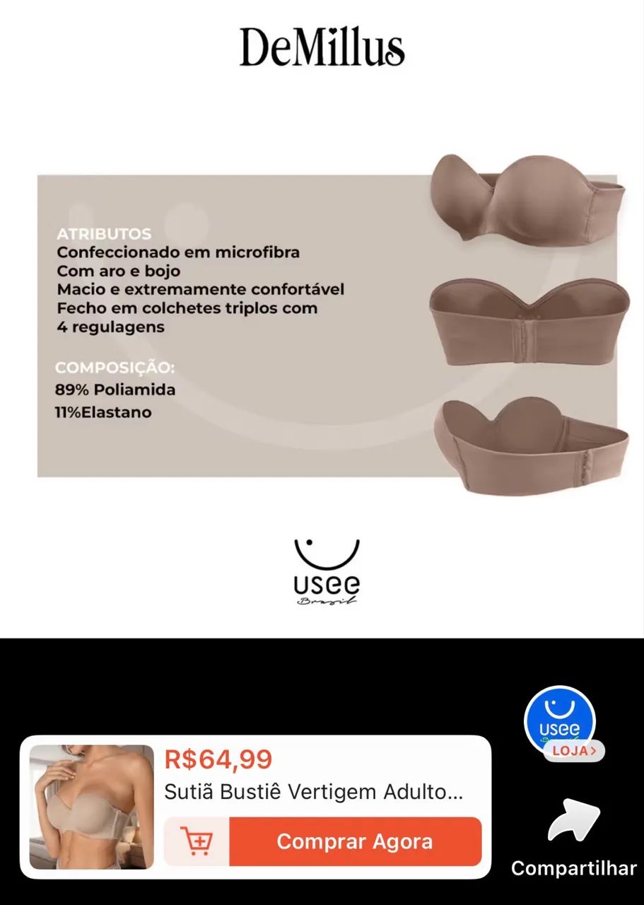 Sutiã sem alça  - Foto 4