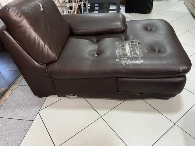 Sofá 3 lugares + chaise - leia descrição completa - Foto 3
