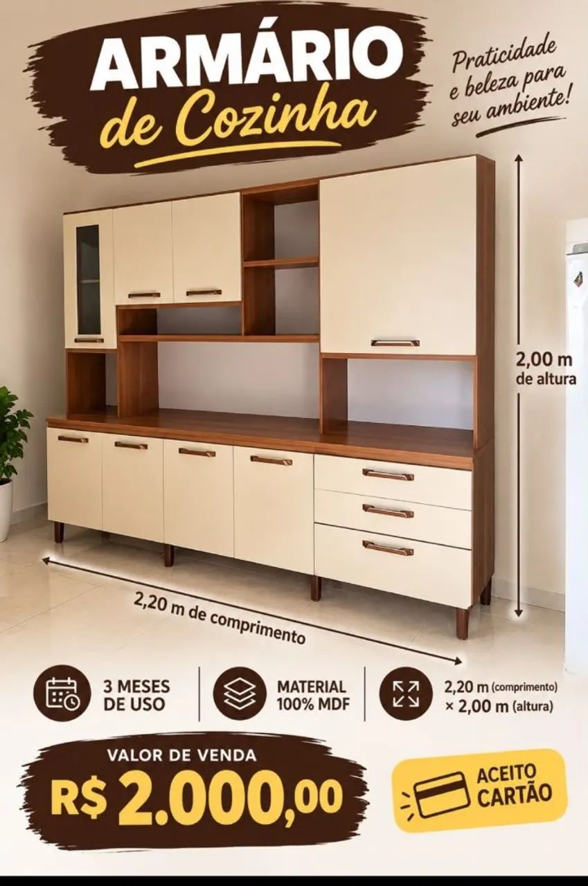 ARMÁRIO DE COZINHA  - Foto 2